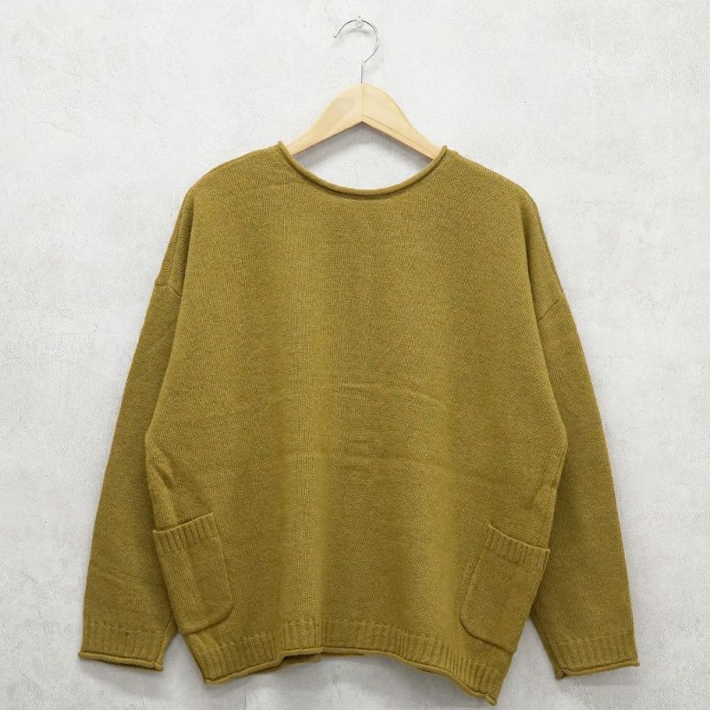 Branch m‘.,ブランチエム,ナチュラル,30代,40代,50代,60代,ウール,ゆったり,knit,ニット,ウール混,ボトルネック,プルオーバー,プルオーバーニット,カラーニット,カーディガン,ニットカーディガン,2way,2wayニット