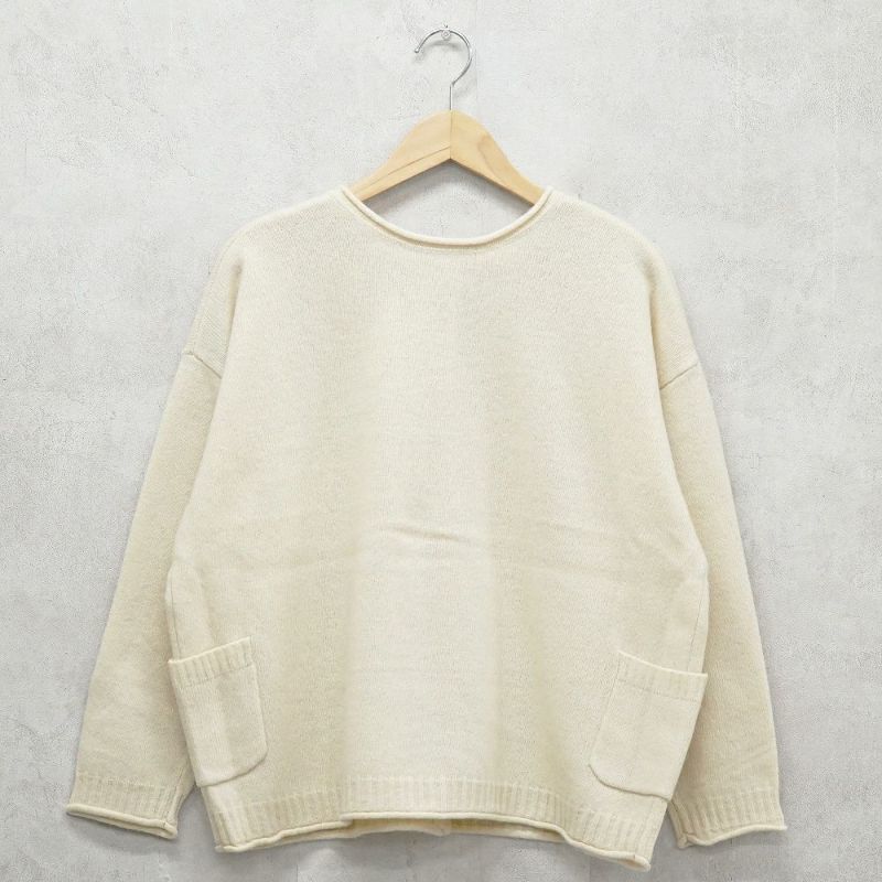 Branch m‘.,ブランチエム,ナチュラル,30代,40代,50代,60代,ウール,ゆったり,knit,ニット,ウール混,ボトルネック,プルオーバー,プルオーバーニット,カラーニット,カーディガン,ニットカーディガン,2way,2wayニット