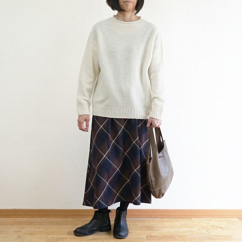 Branch m‘.,ブランチエム,ナチュラル,30代,40代,50代,60代,ウール,ゆったり,knit,ニット,求心編み,ニットプルオーバー,SO,エスオー,