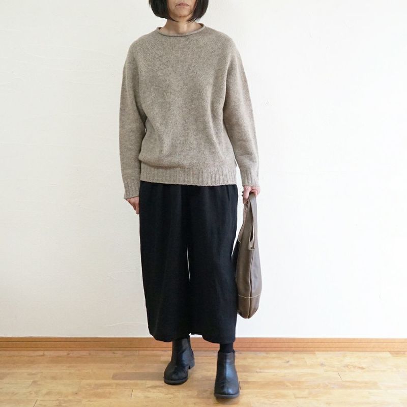 Branch m‘.,ブランチエム,ナチュラル,30代,40代,50代,60代,ウール,ゆったり,knit,ニット,求心編み,ニットプルオーバー,SO,エスオー,