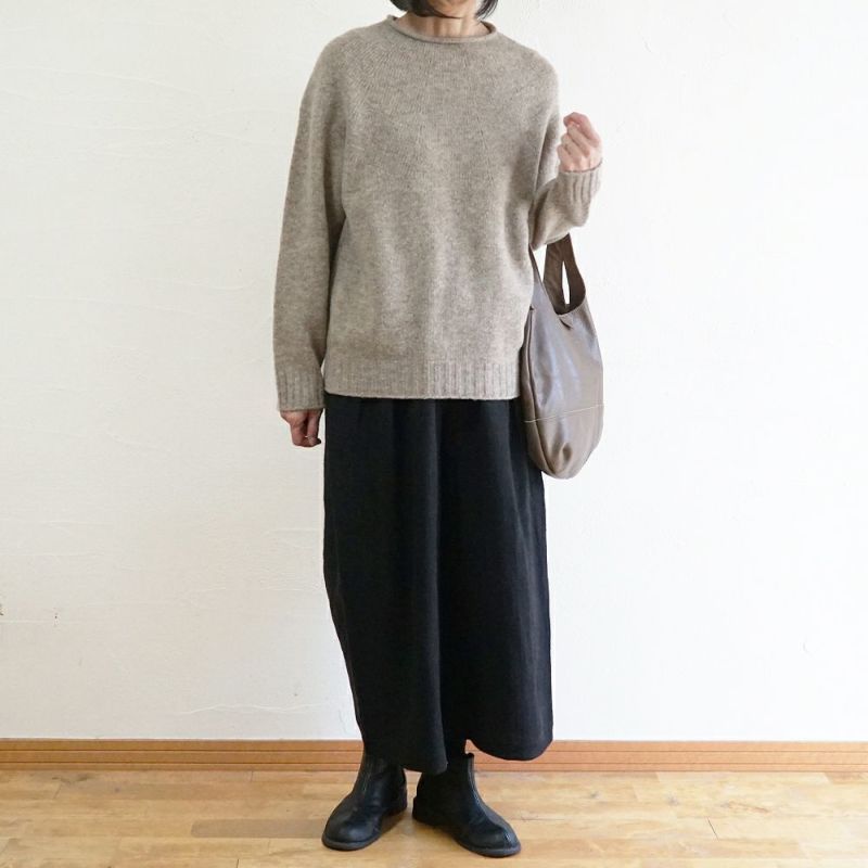 Branch m‘.,ブランチエム,ナチュラル,30代,40代,50代,60代,ウール,ゆったり,knit,ニット,求心編み,ニットプルオーバー,SO,エスオー,