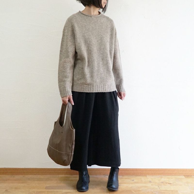 Branch m‘.,ブランチエム,ナチュラル,30代,40代,50代,60代,ウール,ゆったり,knit,ニット,求心編み,ニットプルオーバー,SO,エスオー,