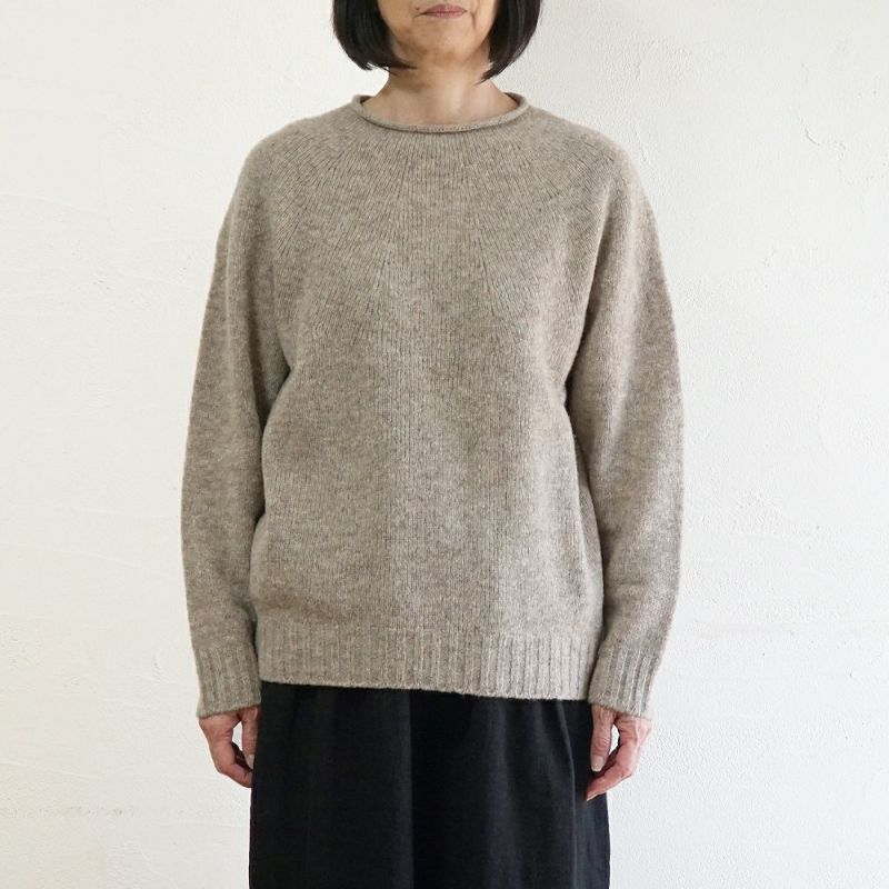 Branch m‘.,ブランチエム,ナチュラル,30代,40代,50代,60代,ウール,ゆったり,knit,ニット,求心編み,ニットプルオーバー,SO,エスオー,