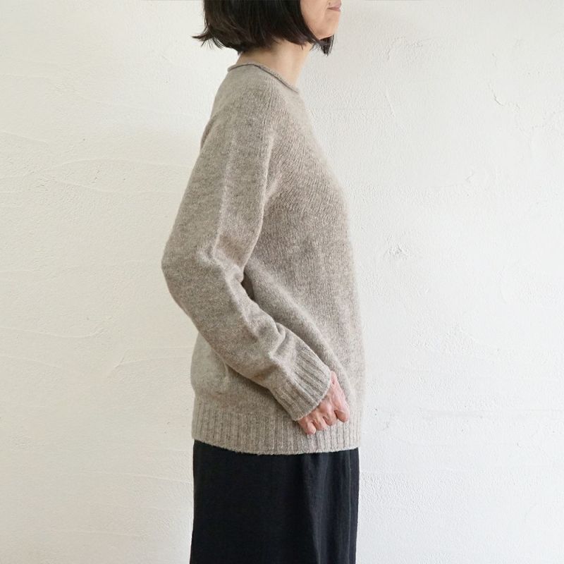 Branch m‘.,ブランチエム,ナチュラル,30代,40代,50代,60代,ウール,ゆったり,knit,ニット,求心編み,ニットプルオーバー,SO,エスオー,