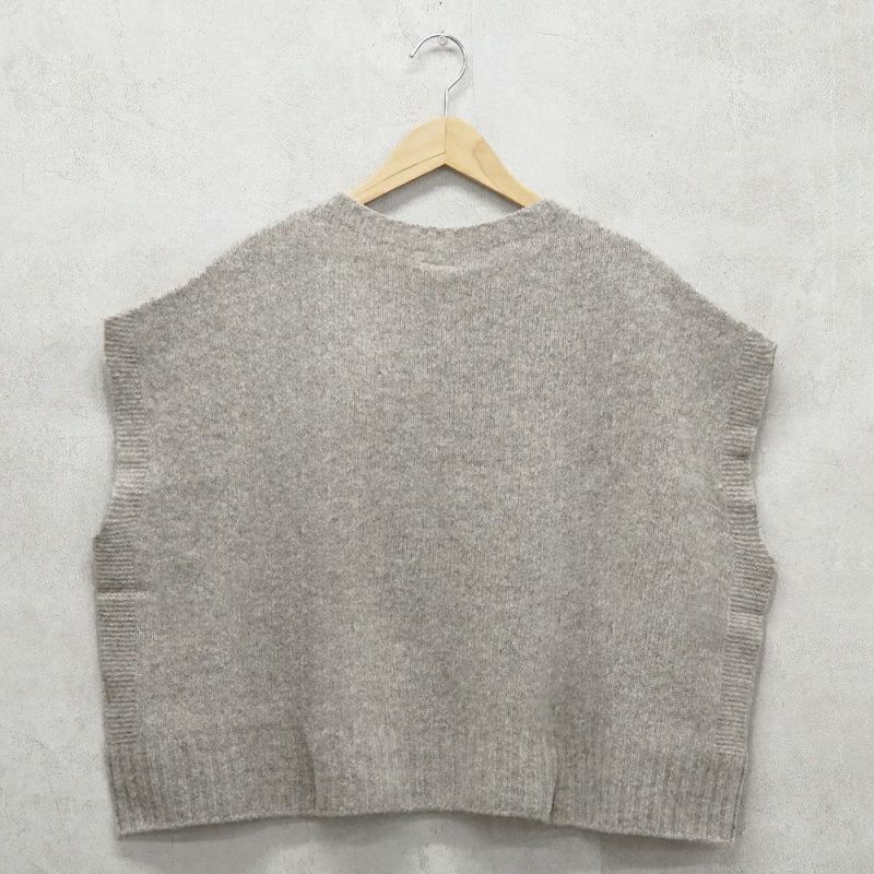 Branch m‘.,ブランチエム,ナチュラル,30代,40代,50代,60代,ウール,ゆったり,knit,ニット,ベスト,ニットベスト,ドロップベスト,SO,エスオー,