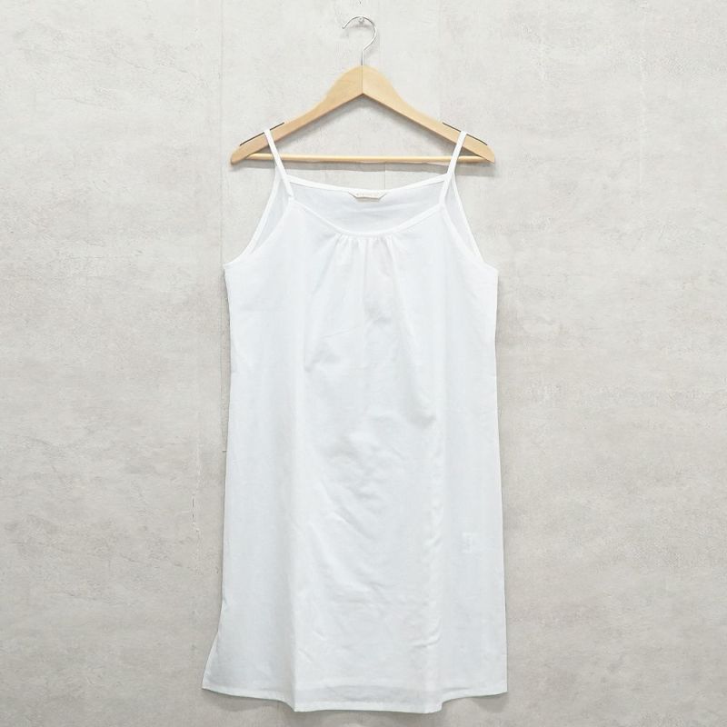 Branch m‘.,ブランチエム,ナチュラル,30代,40代,50代,60代,コットン,ゆったり,綿,インナー,キャミソール,ワンピース,キャミソールワンピース,スリップ,オーガニック,ガーゼ