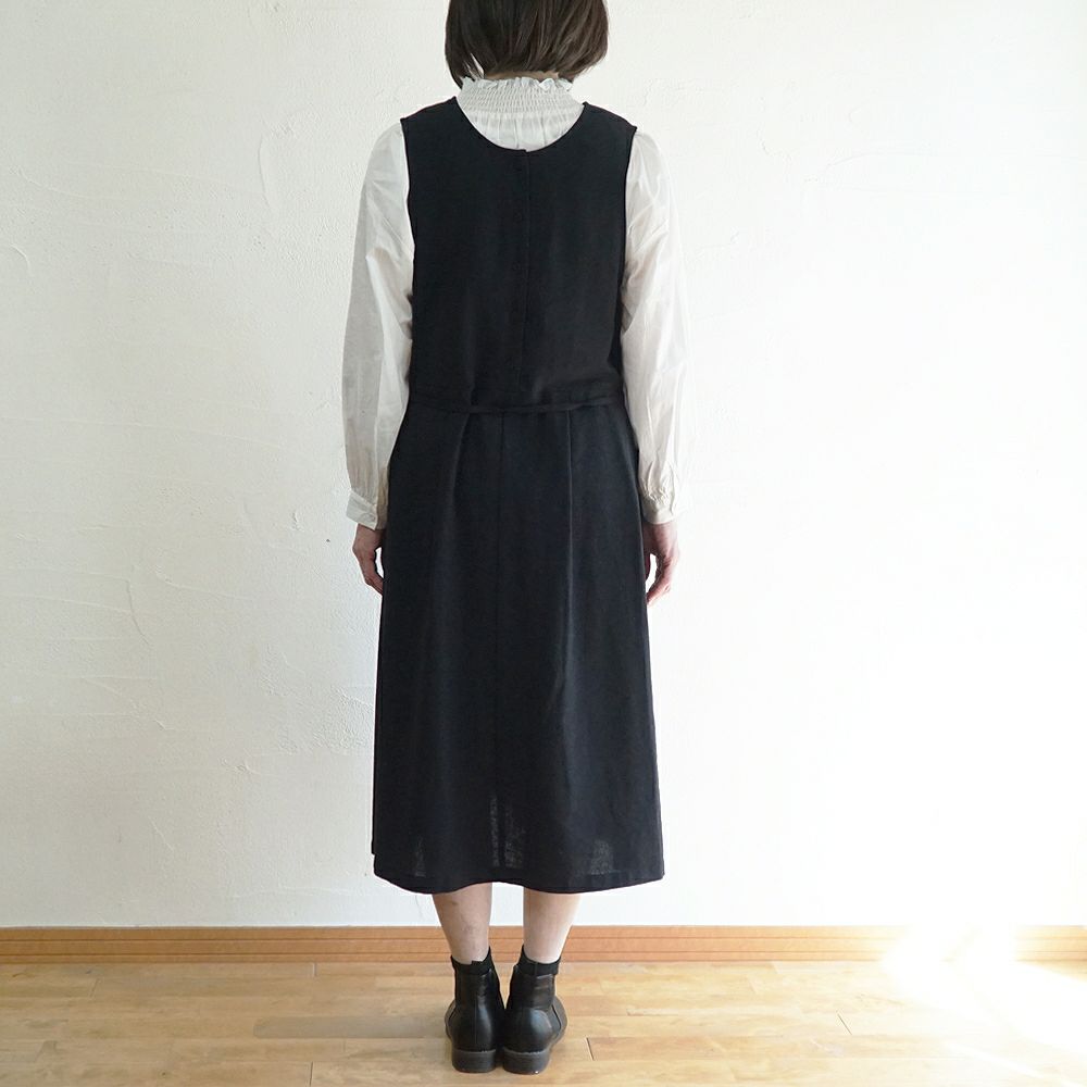 Branch m‘.,ブランチエム,ナチュラル,30代,40代,50代,60代,リネン,ゆったり,ワンピース,コットンリネンワンピース,コットンリネン,2way,2wayワンピース,ノースリーブワンピース,ジャンパースカート,フォーマル,オケージョン,セットアップ