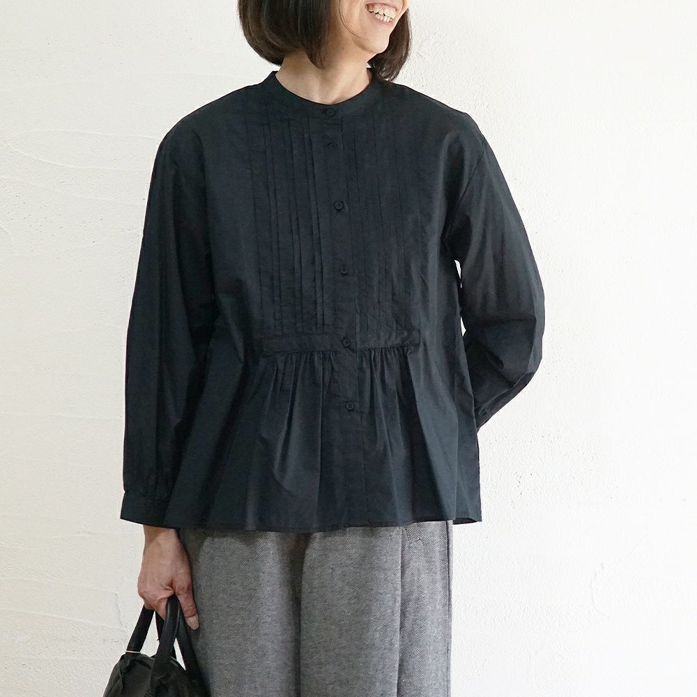 Branch m‘.,ブランチエム,ナチュラル,30代,40代,50代,60代,コットン,ゆったり,コットン,コットンブラウス,綿ブラウス,タックブラウス,ピンタックブラウス,ピンタック,フォーマル,オケージョン,セットアップ