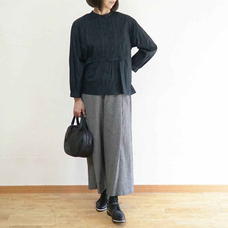 Branch m‘.,ブランチエム,ナチュラル,30代,40代,50代,60代,コットン,ゆったり,コットン,コットンブラウス,綿ブラウス,タックブラウス,ピンタックブラウス,ピンタック,フォーマル,オケージョン,セットアップ