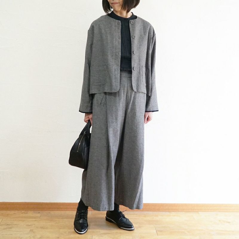 Branch m‘.,ブランチエム,ナチュラル,30代,40代,50代,60代,コットン,ゆったり,コットン,コットンブラウス,綿ブラウス,タックブラウス,ピンタックブラウス,ピンタック,フォーマル,オケージョン,セットアップ