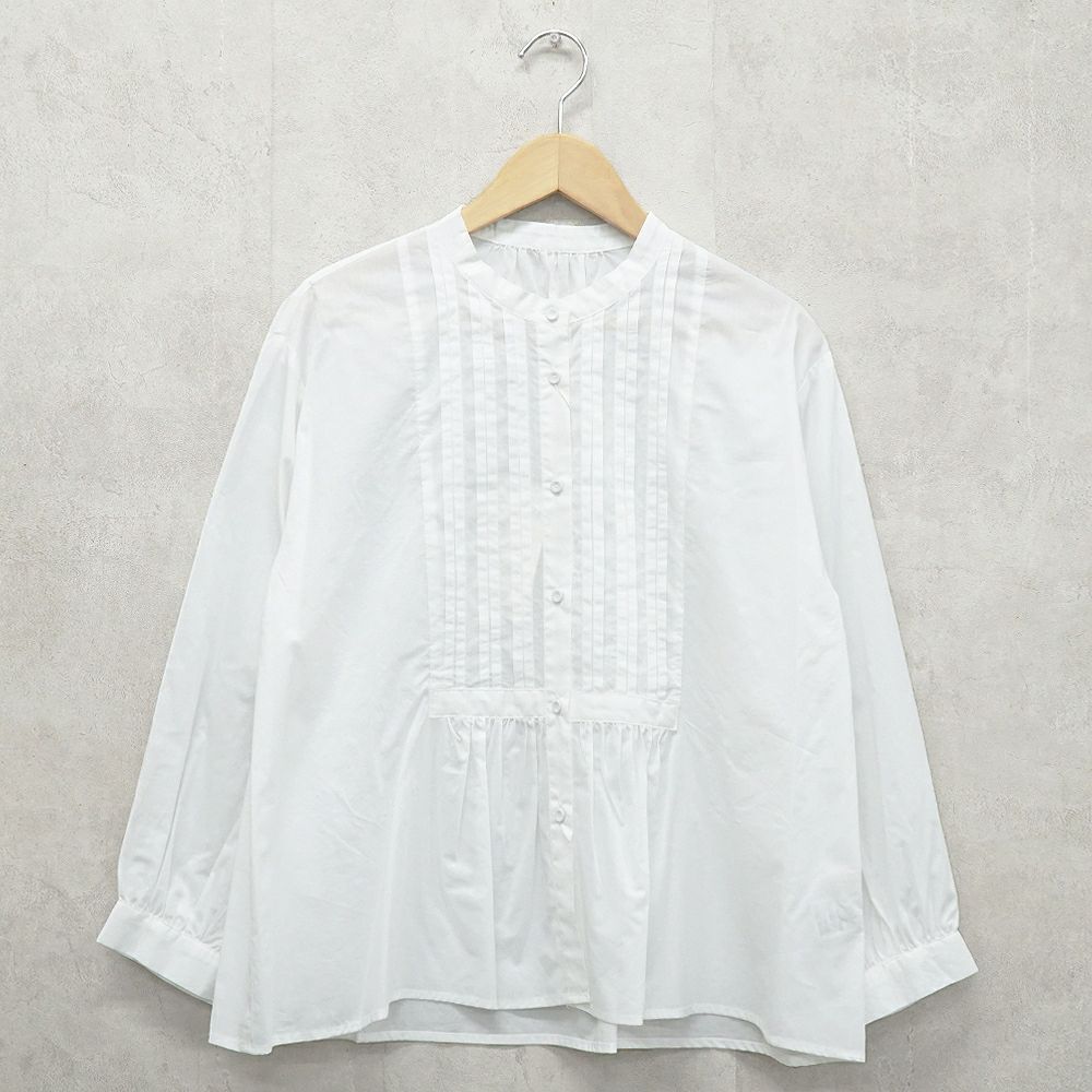 Branch m‘.,ブランチエム,ナチュラル,30代,40代,50代,60代,コットン,ゆったり,コットン,コットンブラウス,綿ブラウス,タックブラウス,ピンタックブラウス,ピンタック,フォーマル,オケージョン,セットアップ