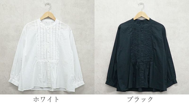 Branch m‘.,ブランチエム,ナチュラル,30代,40代,50代,60代,コットン,ゆったり,コットン,コットンブラウス,綿ブラウス,タックブラウス,ピンタックブラウス,ピンタック,フォーマル,オケージョン,セットアップ