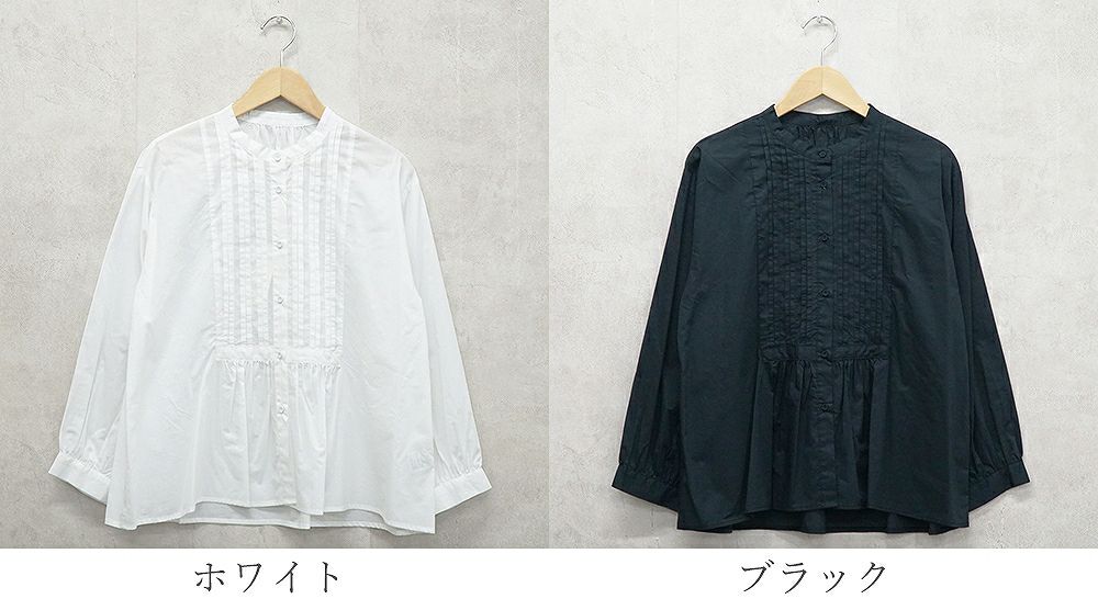 Branch m‘.,ブランチエム,ナチュラル,30代,40代,50代,60代,コットン,ゆったり,コットン,コットンブラウス,綿ブラウス,タックブラウス,ピンタックブラウス,ピンタック,フォーマル,オケージョン,セットアップ