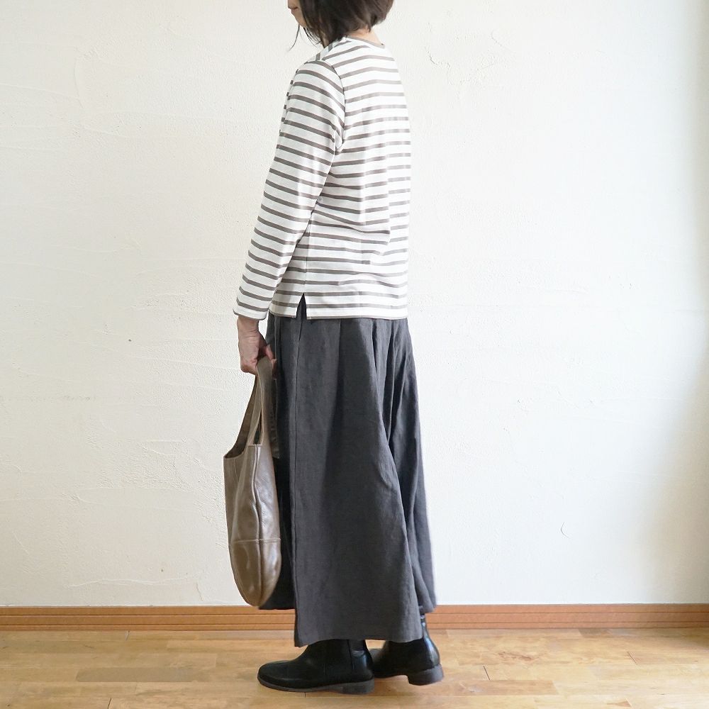 Branch m‘.,ブランチエム,ナチュラル,30代,40代,50代,60代,リネン,ゆったり,フォーマル,オケージョン,セットアップお仕事,スカート,リネンスカート,タックスカート,