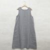 Branch m‘.,ブランチエム,ナチュラル,30代,40代,50代,60代,リネン,ゆったり, ワンピース,リネンワンピース,ノースリーブワンピース,Vネック,Vネックワンピース,フォーマル,オケージョン,セットアップ