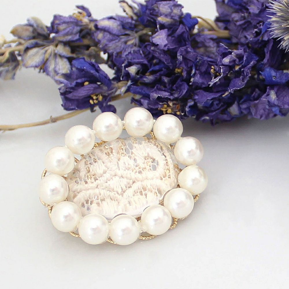 Branch m‘.,ブランチエム,ナチュラル,30代,40代,50代,60代,ブローチ,ルチカ,アクセサリー,レース,パール,