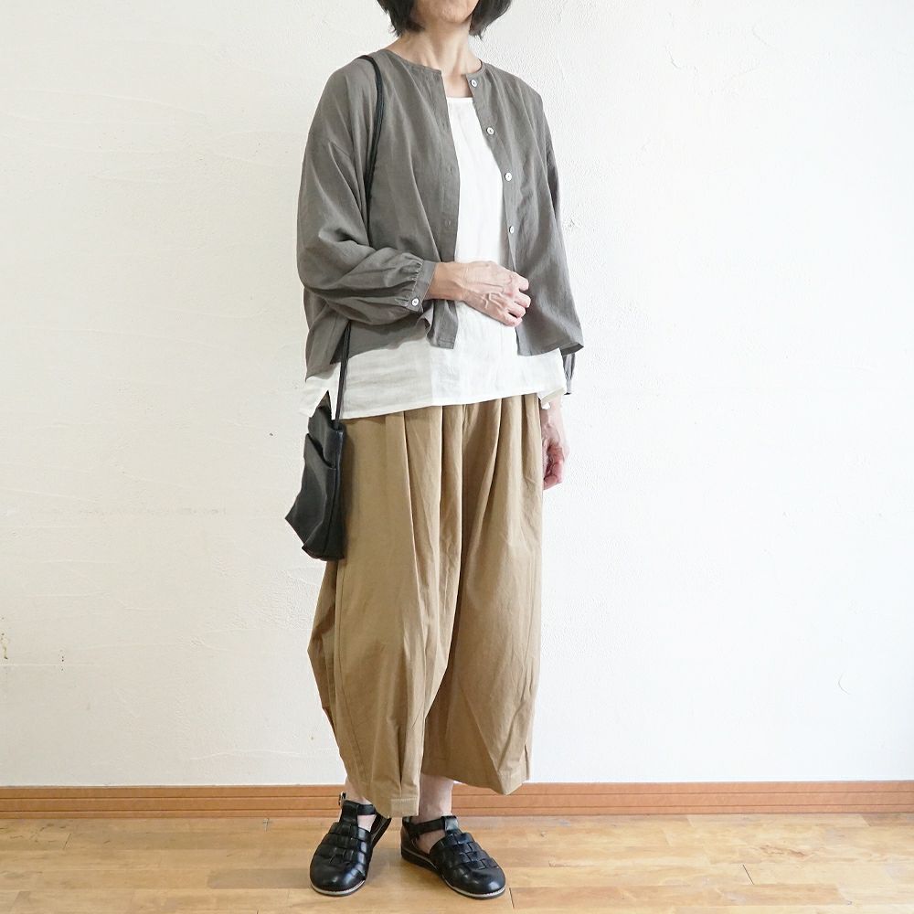 Branch m‘.,ブランチエム,ナチュラル,30代,40代,50代,60代,リネン,ゆったり,麻,コットンリネン,綿麻,パンツ,ボウルパンツ,ワイドパンツ,フィグパンツ,