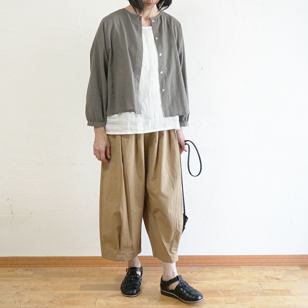 Branch m‘.,ブランチエム,ナチュラル,30代,40代,50代,60代,リネン,ゆったり,麻,コットンリネン,綿麻,パンツ,ボウルパンツ,ワイドパンツ,フィグパンツ,