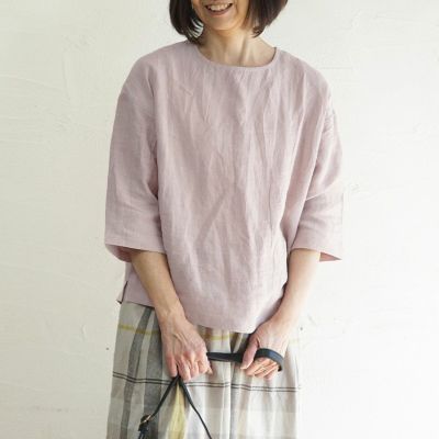 Branch m‘.,ブランチエム,ナチュラル,30代,40代,50代,60代,リネン,ゆったり,麻,コットンリネン,綿麻,パンツ,ボウルパンツ,ワイドパンツ,フィグパンツ,