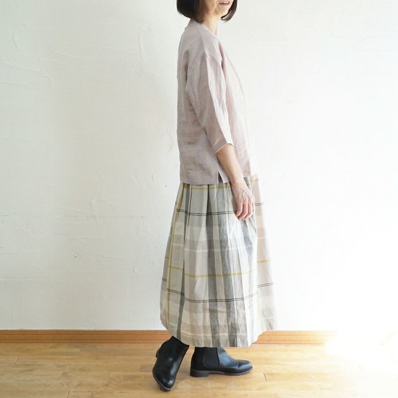 Branch m‘.,ブランチエム,ナチュラル,30代,40代,50代,60代,リネン,ゆったり,麻,コットンリネン,綿麻,パンツ,ボウルパンツ,ワイドパンツ,フィグパンツ,