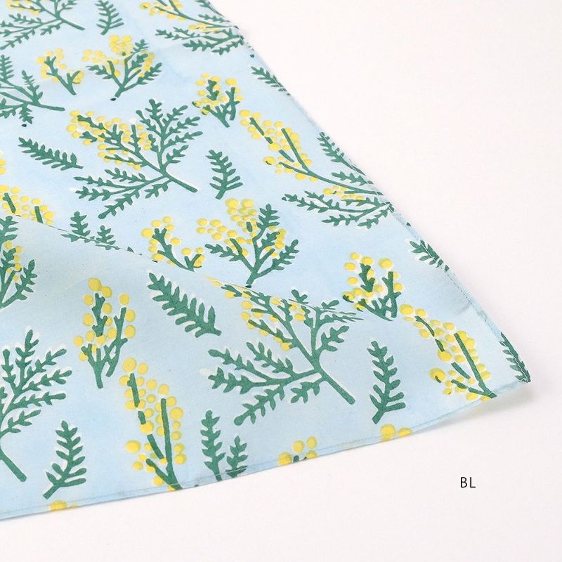 Branch m‘.,ブランチエム,ナチュラル,30代,40代,50代,60代,ハンカチ,花柄,ミモザ