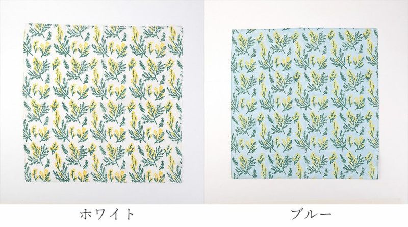 Branch m‘.,ブランチエム,ナチュラル,30代,40代,50代,60代,ハンカチ,花柄,ミモザ