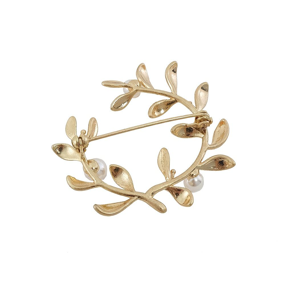 Branch m‘.,ブランチエム,ナチュラル,30代,40代,50代,60代,ブローチ,アクセサリー,パール,リース,リースブローチ,パールブローチ,オケージョンスタイル,オケージョン,セレモニー