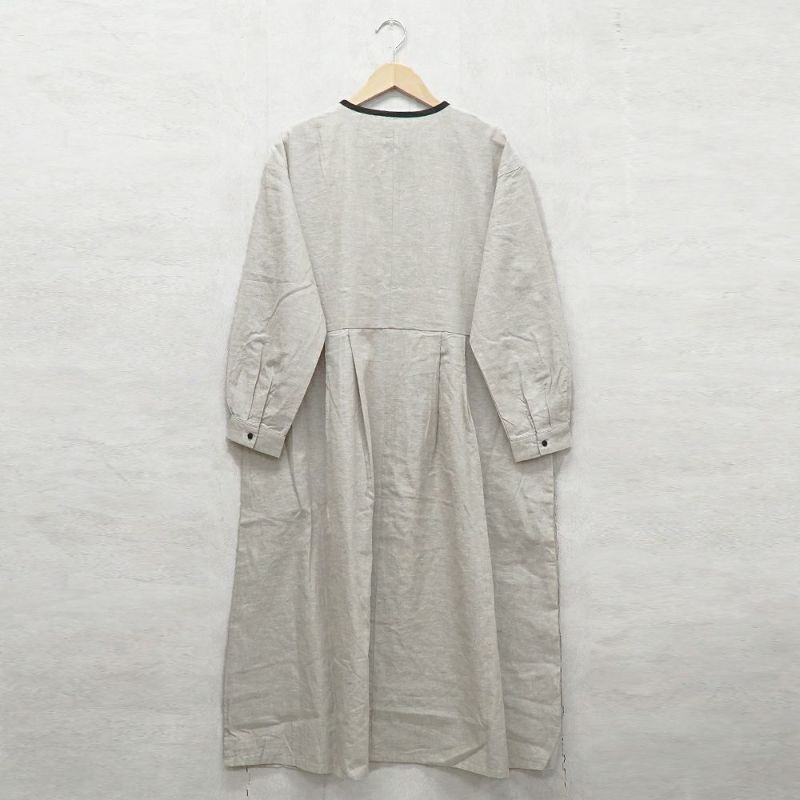 Branch m‘.,ブランチエム,ナチュラル,30代,40代,50代,60代,リネン,ゆったり,刺繍,刺繍ワンピース,ワンピース,タックワンピース,