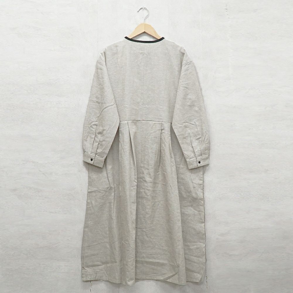 Branch m‘.,ブランチエム,ナチュラル,30代,40代,50代,60代,リネン,ゆったり,刺繍,刺繍ワンピース,ワンピース,タックワンピース,