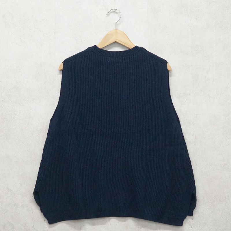 Branch m‘.,ブランチエム,ナチュラル,30代,40代,50代,60代,コットン,ゆったり, ニット,コットンニット,綿,綿ニット,ニットベスト,ベスト,