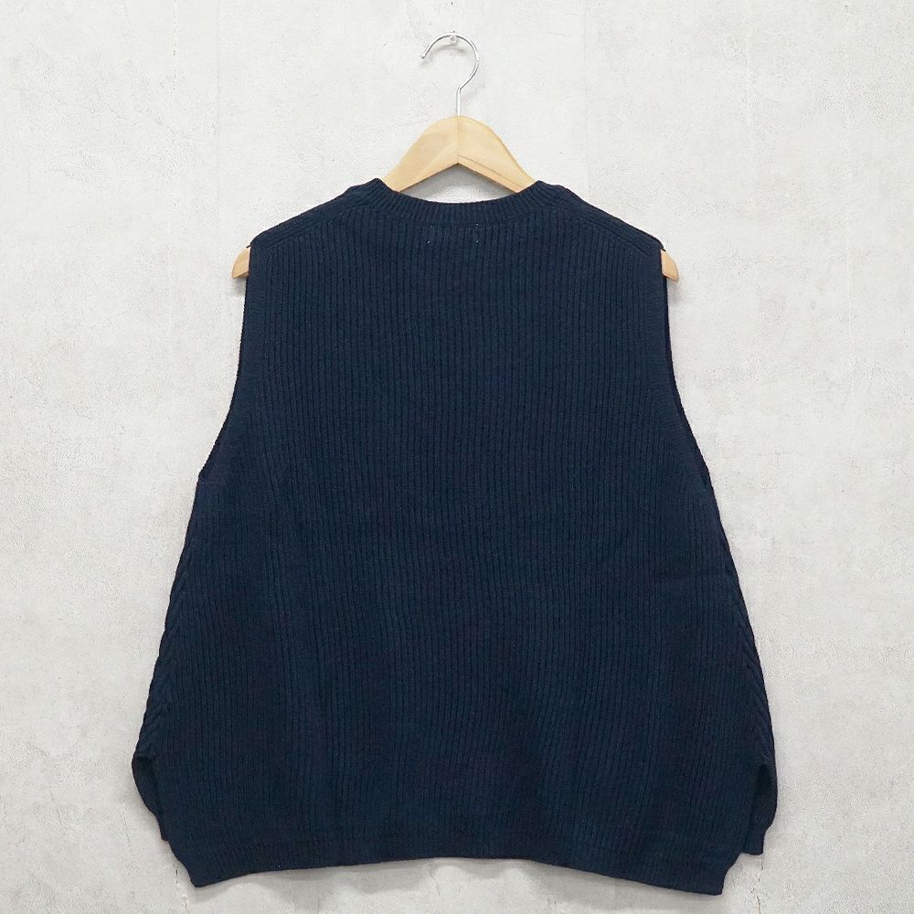 Branch m‘.,ブランチエム,ナチュラル,30代,40代,50代,60代,コットン,ゆったり, ニット,コットンニット,綿,綿ニット,ニットベスト,ベスト,