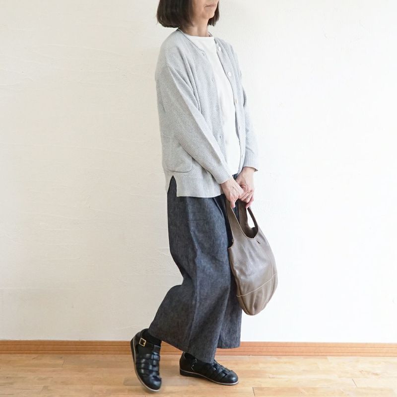 Branch m‘.,ブランチエム,ナチュラル,30代,40代,50代,60代,コットン,ゆったり, ニット,コットンニット,綿,綿ニット,ニットカーディガン,カーディガン,