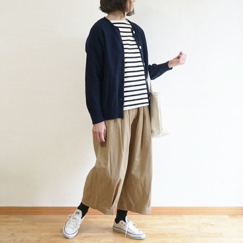 Branch m‘.,ブランチエム,ナチュラル,30代,40代,50代,60代,コットン,ゆったり, ニット,コットンニット,綿,綿ニット,ニットカーディガン,カーディガン,