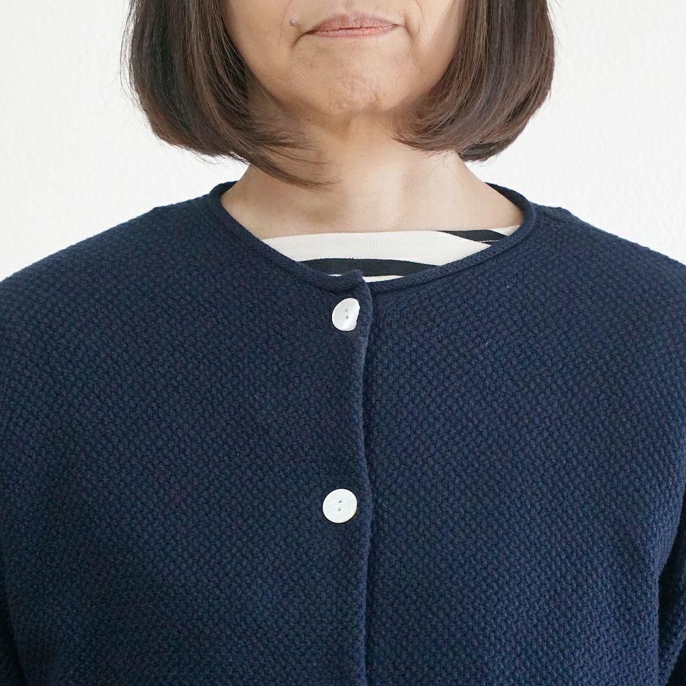 Branch m‘.,ブランチエム,ナチュラル,30代,40代,50代,60代,コットン,ゆったり, ニット,コットンニット,綿,綿ニット,ニットカーディガン,カーディガン,