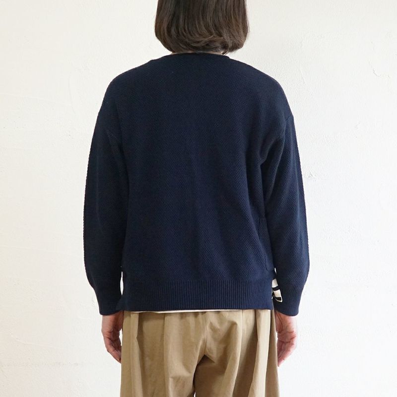 Branch m‘.,ブランチエム,ナチュラル,30代,40代,50代,60代,コットン,ゆったり, ニット,コットンニット,綿,綿ニット,ニットカーディガン,カーディガン,