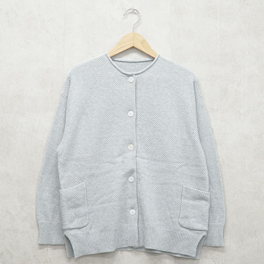 Branch m‘.,ブランチエム,ナチュラル,30代,40代,50代,60代,コットン,ゆったり, ニット,コットンニット,綿,綿ニット,ニットカーディガン,カーディガン,