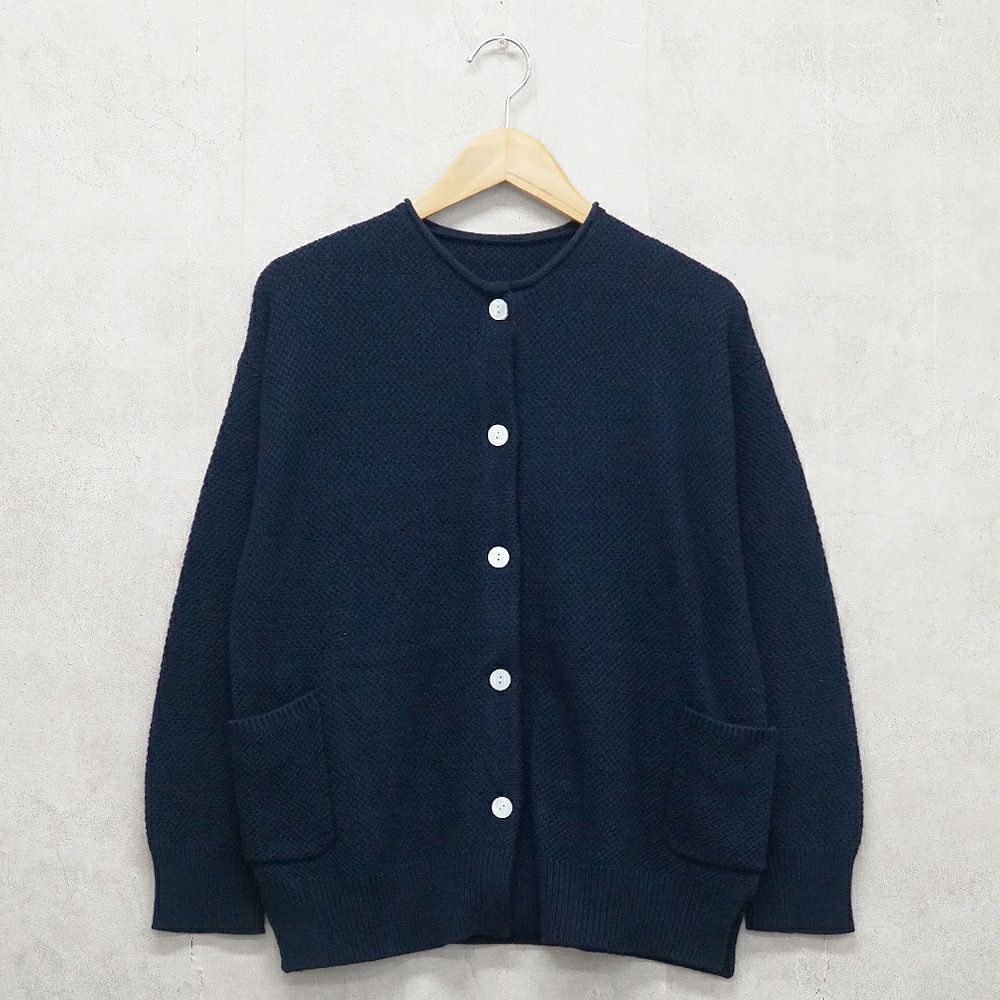 Branch m‘.,ブランチエム,ナチュラル,30代,40代,50代,60代,コットン,ゆったり, ニット,コットンニット,綿,綿ニット,ニットカーディガン,カーディガン,