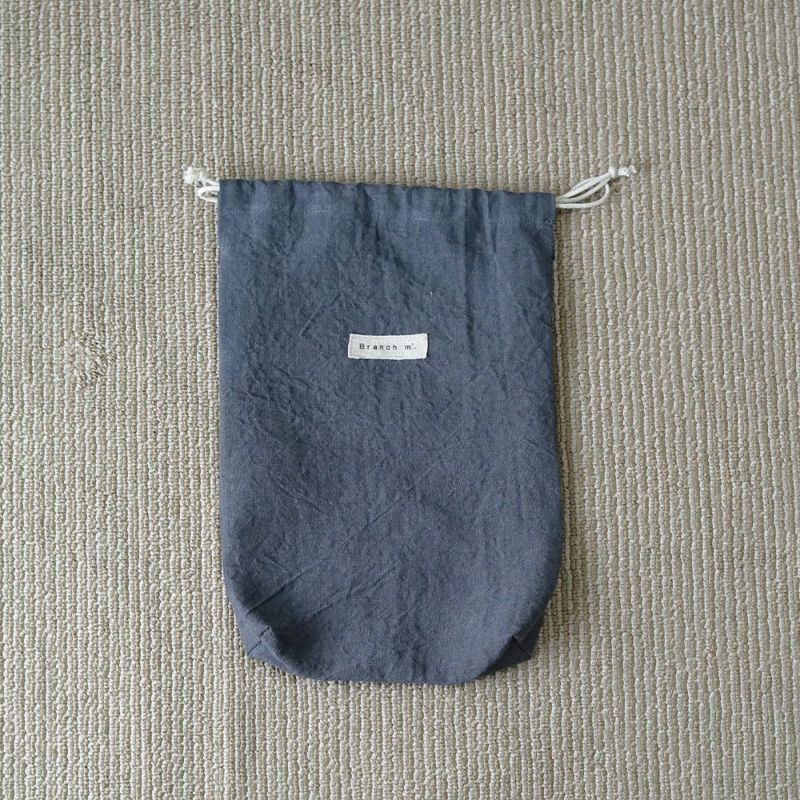 Branch m‘.,ブランチエム,ナチュラル,30代,40代,50代,60代,リネン,ゆったり,巾着,travel,トラベル,トラベルグッズ,仕分け,リネン巾着