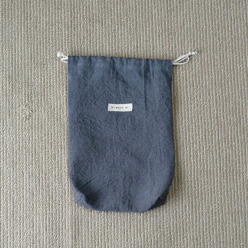 Branch m‘.,ブランチエム,ナチュラル,30代,40代,50代,60代,リネン,ゆったり,巾着,travel,トラベル,トラベルグッズ,仕分け,リネン巾着