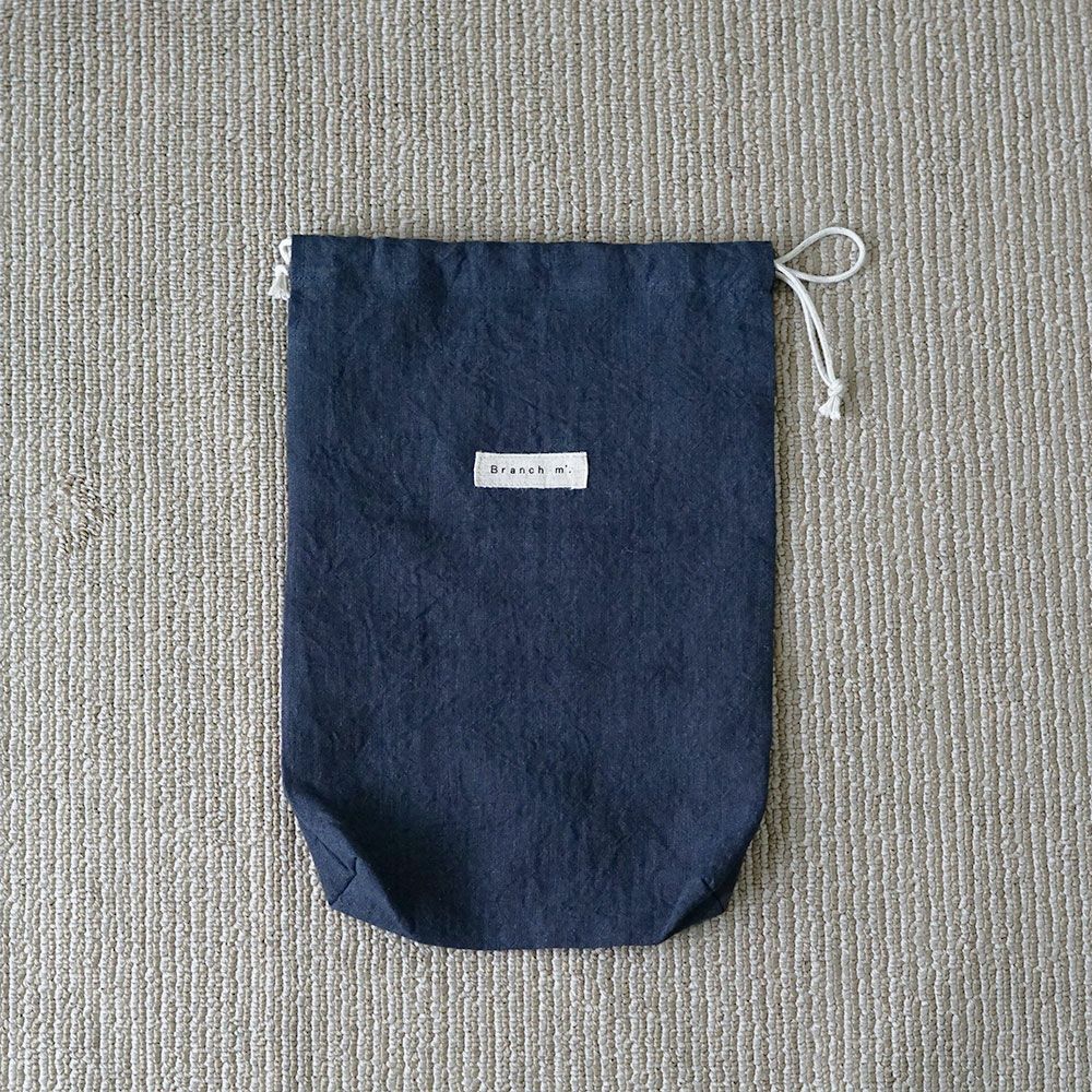 Branch m‘.,ブランチエム,ナチュラル,30代,40代,50代,60代,リネン,ゆったり,巾着,travel,トラベル,トラベルグッズ,仕分け,リネン巾着
