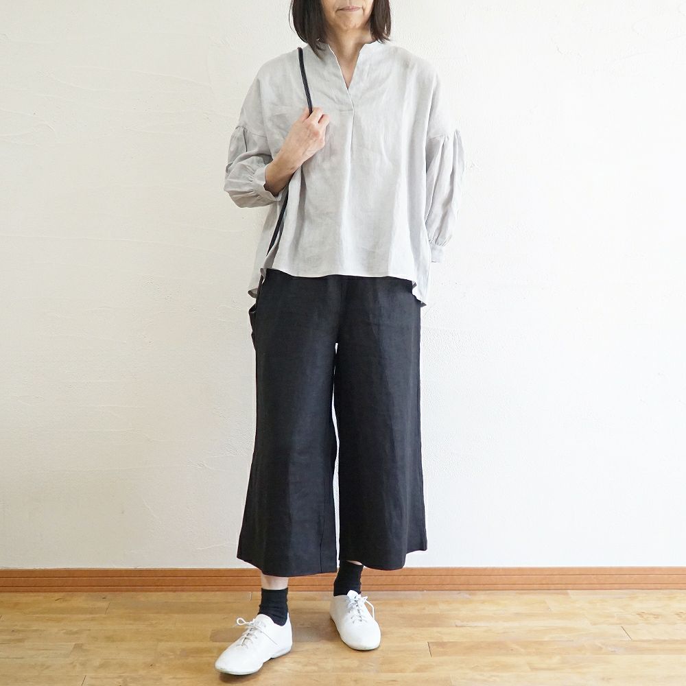 Branch m‘.,ブランチエム,ナチュラル,30代,40代,50代,60代,リネン,ゆったり,ブラウス,リネンブラウス,スキッパーブラウス,スキッパー 