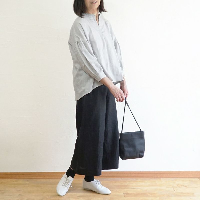 Branch m‘.,ブランチエム,ナチュラル,30代,40代,50代,60代,リネン,ゆったり,ブラウス,リネンブラウス,スキッパーブラウス,スキッパー 