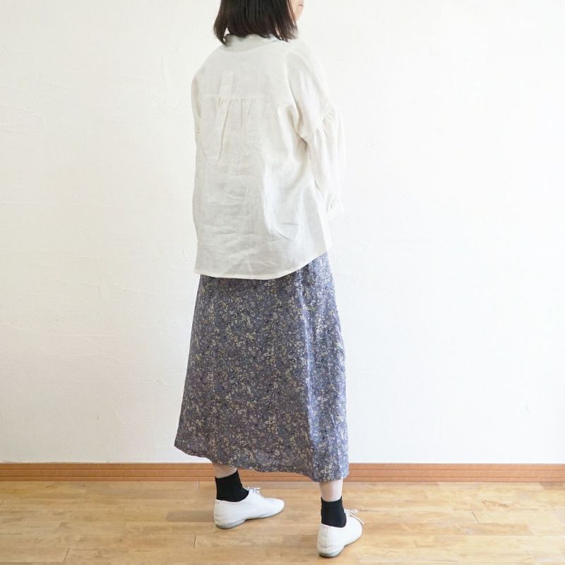 Branch m‘.,ブランチエム,ナチュラル,30代,40代,50代,60代,リネン,ゆったり,ブラウス,リネンブラウス,スキッパーブラウス,スキッパー 