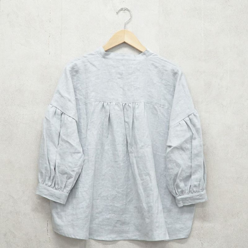 Branch m‘.,ブランチエム,ナチュラル,30代,40代,50代,60代,リネン,ゆったり,ブラウス,リネンブラウス,スキッパーブラウス,スキッパー 