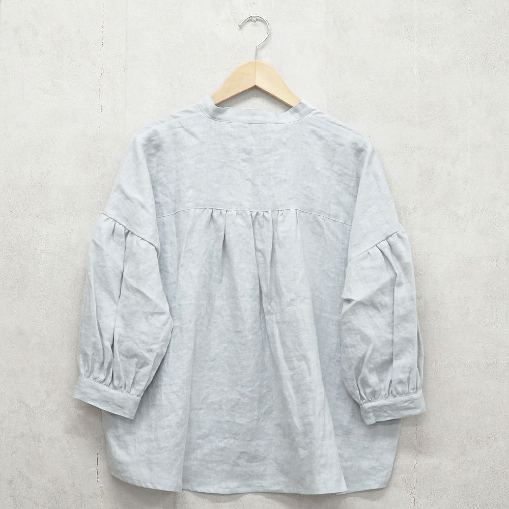 Branch m‘.,ブランチエム,ナチュラル,30代,40代,50代,60代,リネン,ゆったり,ブラウス,リネンブラウス,スキッパーブラウス,スキッパー 