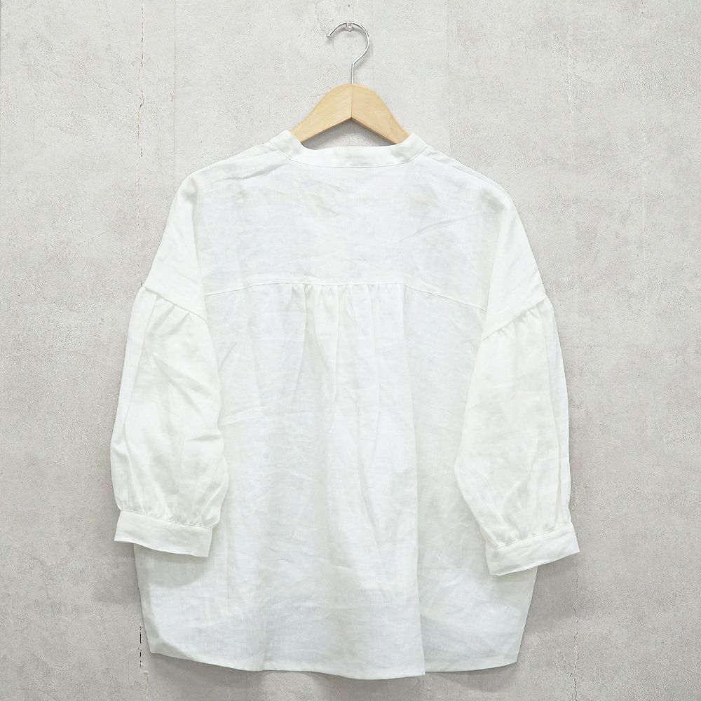 Branch m‘.,ブランチエム,ナチュラル,30代,40代,50代,60代,リネン,ゆったり,ブラウス,リネンブラウス,スキッパーブラウス,スキッパー 