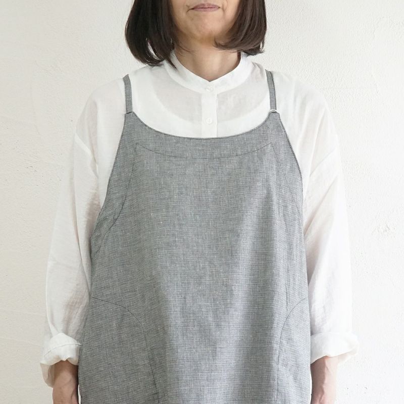 Branch m‘.,ブランチエム,ナチュラル,30代,40代,50代,60代,リネン,ゆったり,homeworking,エプロン,キャミソールエプロン