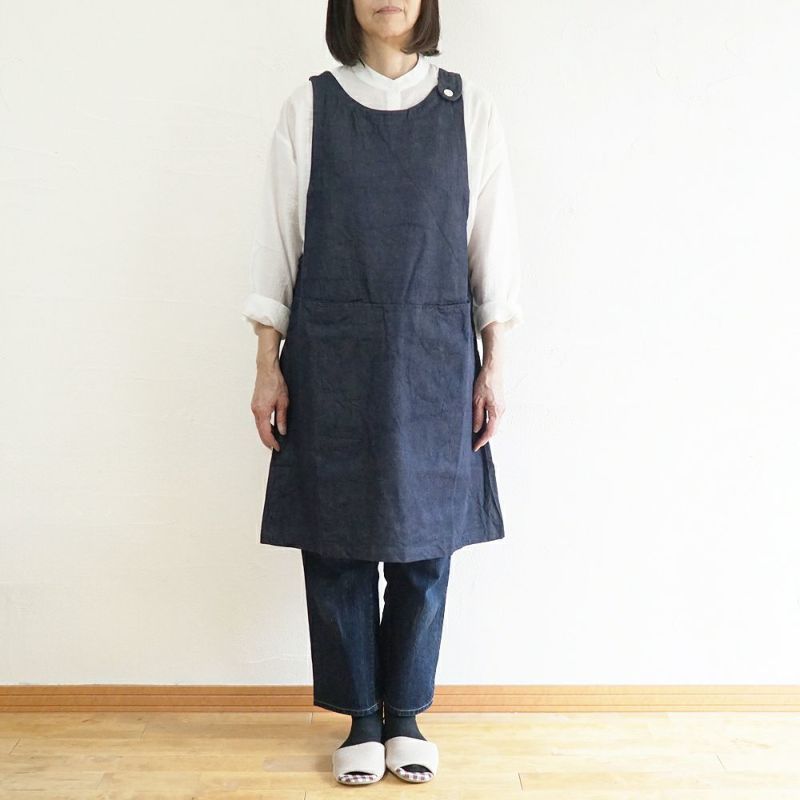 Branch m‘.,ブランチエム,ナチュラル,30代,40代,50代,60代,リネン,ゆったり,homeworking,エプロン, 