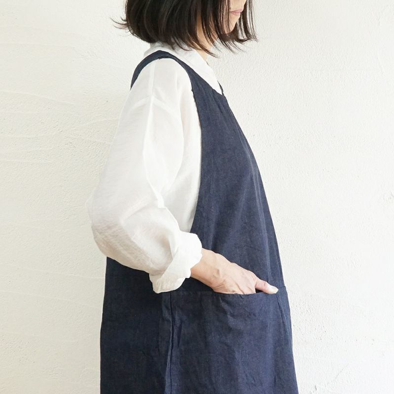 Branch m‘.,ブランチエム,ナチュラル,30代,40代,50代,60代,リネン,ゆったり,homeworking,エプロン, 