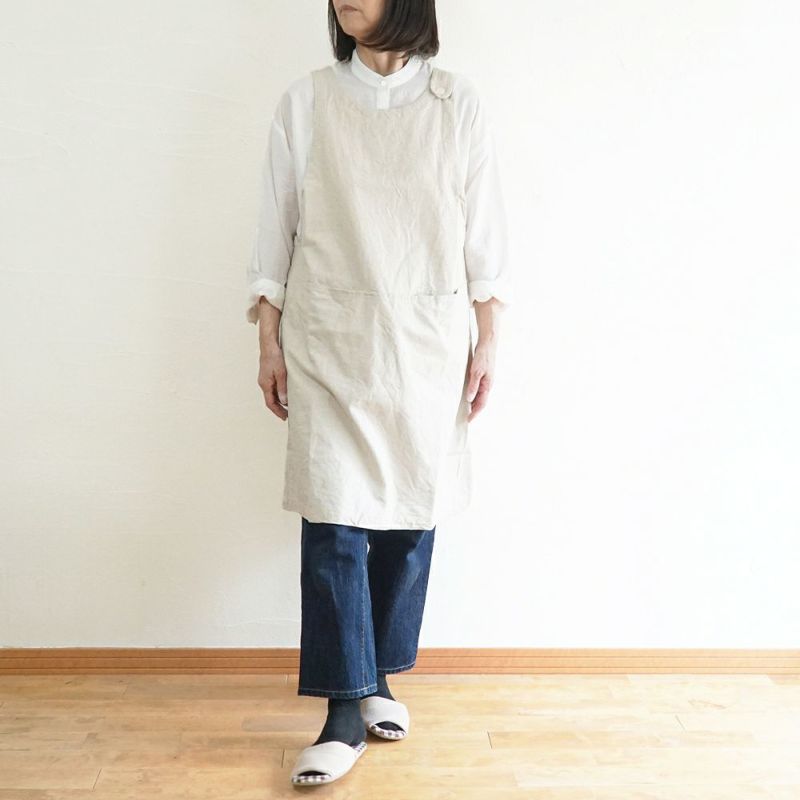 Branch m‘.,ブランチエム,ナチュラル,30代,40代,50代,60代,リネン,ゆったり,homeworking,エプロン, 